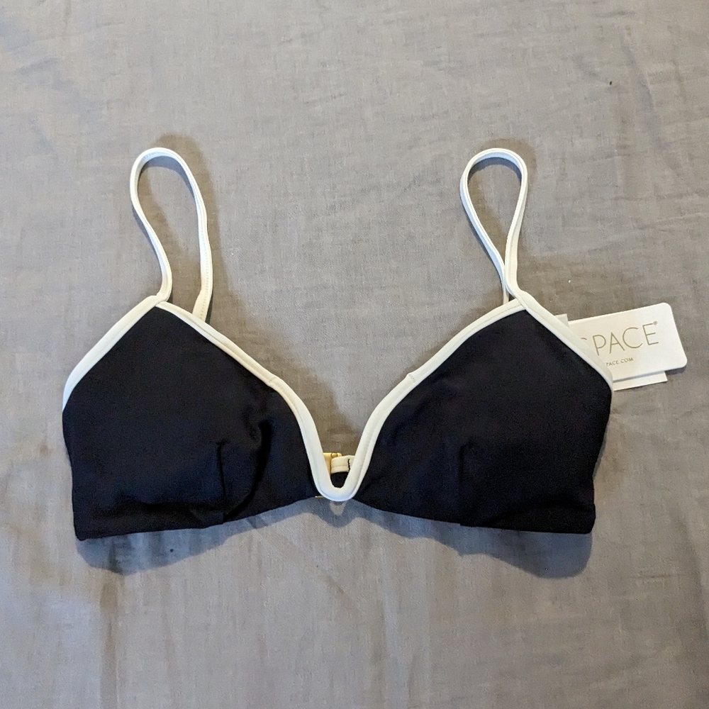 L*Space Helena Joy Bikini Set Black Cream - Picture 4 of 8